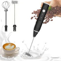 Electric Coffee Mixer Rechargeable Milk Shaker Maker Frother Foamer USB Charging