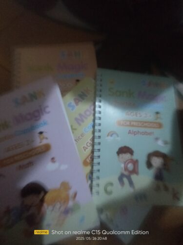 Magic Practice Copybook(4 BOOKS+10 INK REFILL) photo review